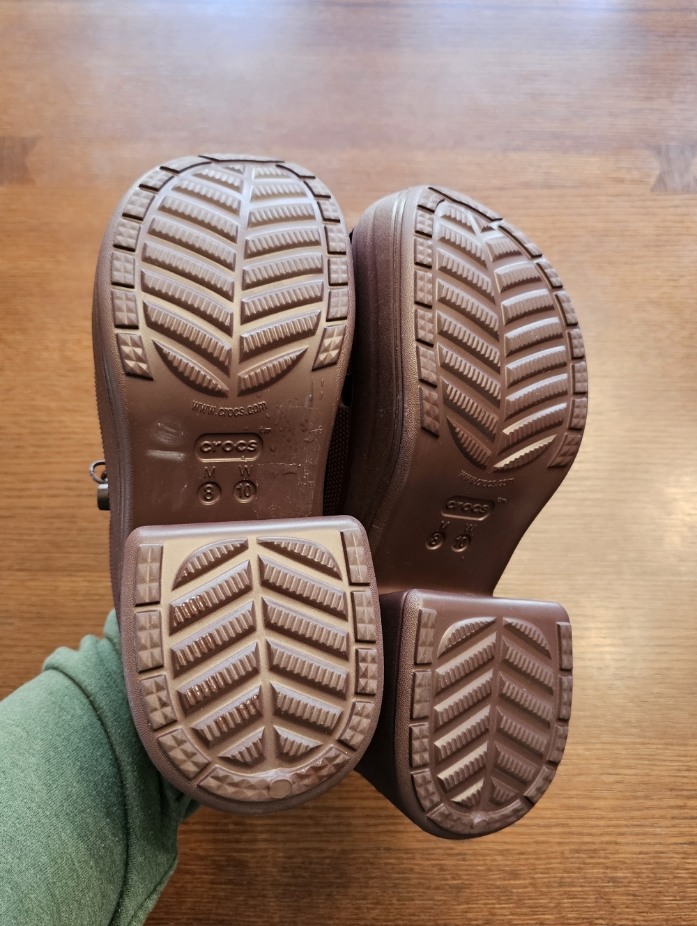 Crocs Siren Chain Heels Dark Cherry Size 10 - Picture 14 of 16